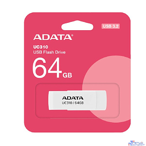 A-DATA Flash Drive 64GB USB WHITE UC310-64G-RWH ADATA
