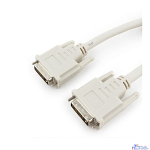 Кабель DVI-D single link Gembird, 1.8м, 19M/19M, экран, феррит.кольца, пакет [CC-DVI-6C]