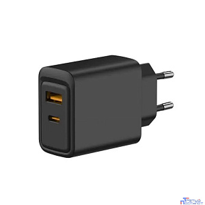 Rexant (18-2219) Сетевое зарядное устройство с портами USB-A и USB-C, 30Вт, черное