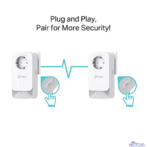 TP-Link PG2400P KIT G.hn2400 Комплект гигабитных Powerline-адаптеров со встроенной розеткой