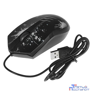 Мышь Оклик 399M STIGMA черный оптическая (1000dpi) USB (3but)