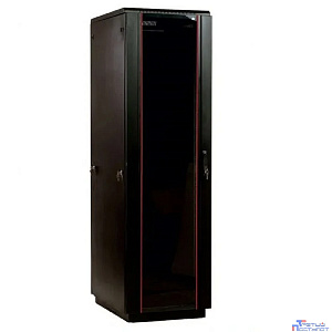 ЦМО Шкаф телекоммуникационный напольный 48U (800 x 1000) дверь стекло, чёрный, ШТК-М-48.8.10-1ААА-9005