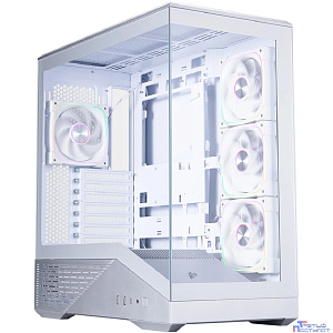 1STPLAYER Корпус GM7 ARGB Silver / ATX / 4x120mm ARGB fans / GM7-SV-3FN7R-W-1FN7-W