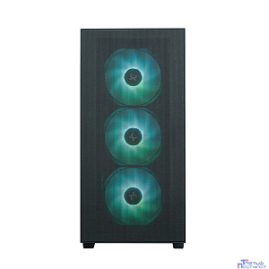 Корпус XASTRA  A510M 4ARGB-UC Black mATX/Mesh/ Screwless full-size TG /4x 120mm FC120 ARGB PWM fans/ Type-C / A510M-4FC12A-UC