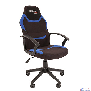 Кресло Chairman game 9 Россия ткань черно/синий New (7104730)