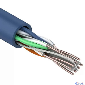 Rexant (01-0047) Кабель витая пара U/UTP, CAT 6, PVC, 23AWG, INDOOR, SOLID, синий, 305 м