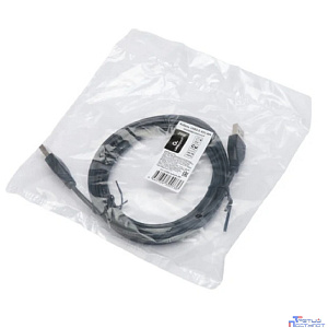 Cablexpert Кабель USB2.0 AM/AM, экран, 28/26AWG, медь, Pro, 3м, черный, пакет (CC-USB2-AMAM-3M)