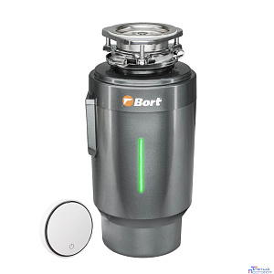 Bort Измельчитель пищевых отходов TITAN 6000 CONTROL {Мощность л.с. 0,75 ; 600 Вт; 5,2 кг/мин; 4000 об/мин; 1400 мл; Металл ; набор аксессуаров 8 шт} [93417876]