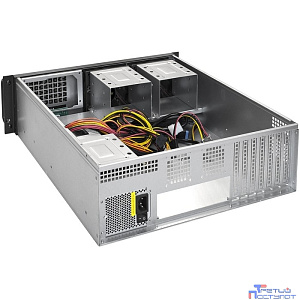 Exegate EX293899RUS Серверный корпус ExeGate Pro 3U450-09 <RM 19", высота 3U, глубина 450, БП 2U-400ADS, USB>