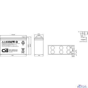 CSB Батарея UPS122406 F2