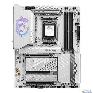 Материнская плата MSI MPG B850 EDGE TI WIFI B850, AM5, 4*DDR5, 3*PCIEx16, 4*M.2, 3*TypeC, 2*USB3.2Gen2, 1*USB3.2Gen1, 4*USB2.0, 4*SATA3.0, 5G, HDMI, ATX, RTL