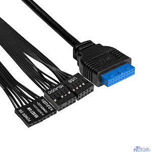 Exegate EX298001RUS Корпус Minitower BAA-303U-AAA450 (mATX, БП AAA450 с вент. 8см, 2*USB+1*USB3.0, HD Audio, черный)