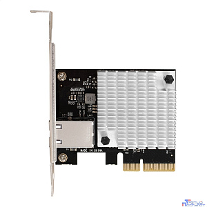 Exegate EX296225RUS Сетевой адаптер ExeGate EXE-107S (PCI-E x4 v3.0, 1xRJ45, UTP 100Mbps/1000Mbps/2.5Gbps/10Gbps Marvell AQC107S)
