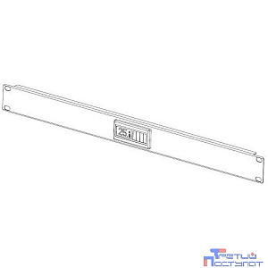 REM Фальшпанель с термометром в шкаф 19" 1U (R-FPT-1U)