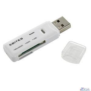 5bites Устройство ч/з карт памяти RE3-200WH USB3.0 / SD / TF / USB PLUG / WHITE