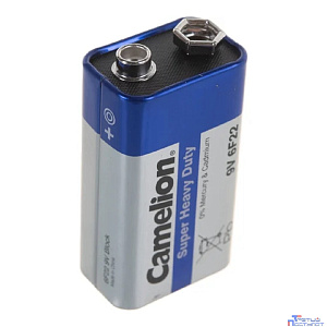 Camelion 6F22 Blue BL-1 (6F22-BP1B, батарейка,9В) (1 шт. в уп-ке)