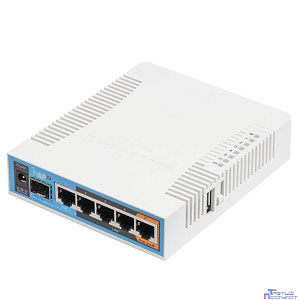 MikroTik RB962UiGS-5HacT2HnT Беспроводной маршрутизатор  hAP ac 2.4+5ГГц, 802.11a/b/g/n/ac, 5x Ethernet 1G, 1x SFP