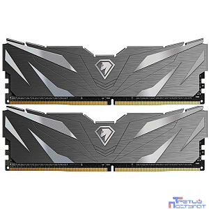 Модуль памяти DDR4 Netac Shadow II 32GB (2x16GB) 3200MHz CL16 1.35V / NTSWD4P32DP-32K / Black / with radiator