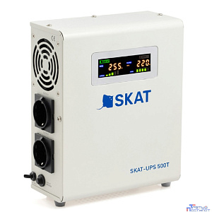 ИБП БАСТИОН SKAT-UPS 500T источник питания Line-Interactive 220В, 500ВА, работает от 1 внешней АКБ (4501)