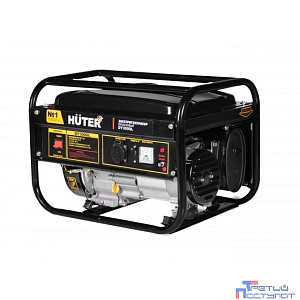 Huter DY3000L 64/1/4 Электрогенератор {четырехтактный, 2500Вт, 220В/50Гц, 77Дб, принудительное охлаждение, бак 12 л, расход бензина 395 г/кВтч, расход масла 6,8, габариты 560х450х460, вес 39,5 кг}