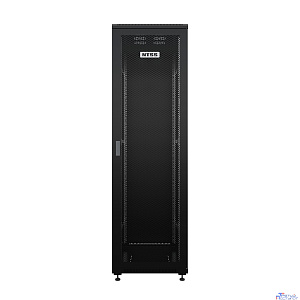 NTSS Шкаф напольный универсальный серверный NTSS R 42U 800х1000мм, 4 профиля 19, двери перфорированная и сплошная металл, боковые стенки съемные, регулируемые опоры, разобранный, черный RAL 9005 NTSS-