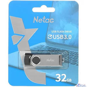 Netac USB Drive 32GB U505 USB3.0, ABS+Metal housing [NT03U505N-032G-30BK]