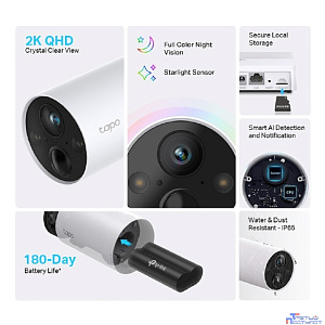 TP-Link Tapo C420S1 Умная система видеонаблюдения с 1 камерой с аккумулятором и поддержкой ИИ