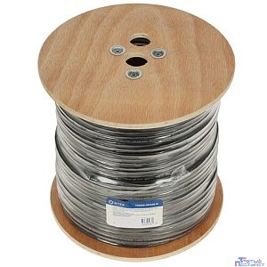 5bites Кабель FS5500-305APE-M витая пара FTP/SOLID/5E/CCAG/PE/BLACK/OUTDOOR/MESSENGER/DRUM/305M