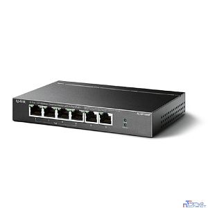 TP-Link TL-SF1006P Настольный коммутатор с 6 портами 10/100 Мбит/с (4 порта PoE+)