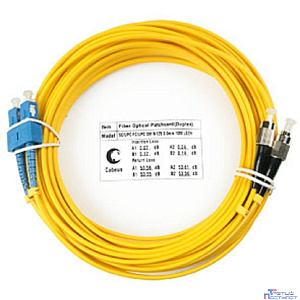 Cabeus FOP(d)-9-SC-FC-20m Шнур оптический duplex SC-FC 9/125 sm 20м LSZH