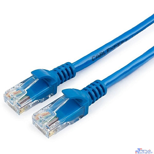 Патч-корд UTP Cablexpert PP12-1.5M/B кат.5e, 1.5м, литой, многожильный (синий)
