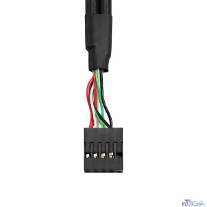 Exegate EX298293RUS Планка портов в корпус 2xUSB2.0 ExeGate BrctUSB2-2A-LP (USB 2.0 9pin (IDC 9pin F) --> 2x USB 2.0 Af, кабель 20см, Low Profile)