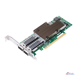 Broadcom NetXtreme P2100G (BCM957508-P2100G low profile) 2x100GbE (100/50/25/10GbE), PCIe 4.0 x16, QSFP56, BCM57508, Ethernet Adapter, LP + FH brackets incl, BOX