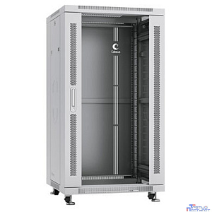 CABEUS SH-05C-22U60/100 ШКАФ МОНТАЖНЫЙ ТЕЛЕКОММУНИКАЦИОННЫЙ 19" НАПОЛЬНЫЙ ДЛЯ РАСПРЕДЕЛИТЕЛЬНОГО И СЕРВЕРНОГО ОБОРУДОВАНИЯ 22U 600X1000X1166MM (ШХГХВ) ПЕРЕДНЯЯ СТЕКЛЯННАЯ И ЗАДНЯЯ СПЛОШНАЯ МЕТАЛЛИЧЕСК