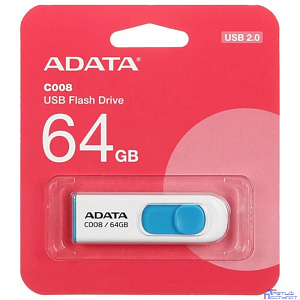 A-DATA Flash Drive 64Gb С008 AC008-64G-RWE {USB2.0, White}