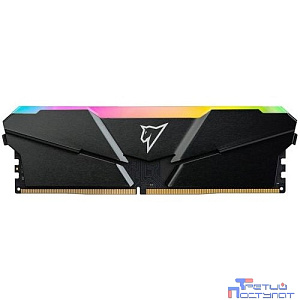 Модуль памяти Netac Shadow RGB DDR4-2666 8GB C19 Grey, 19-19-19-43, 1.2V, RGB Радиатор