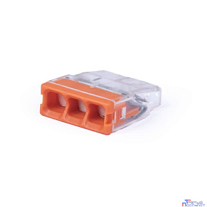 Cabeus MX3358A-3P Клемма соединительная 3-х проводная с пастой 0,5-2,5 (10шт) (WAGO 2273-243)