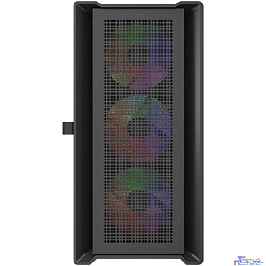 Powercase Alisio Micro X4B V2 LE, Tempered Glass, 4х 120mm ARGB PWM fans, чёрный, mATX [без встроенного хаба] (CAMCXB-A4-LE)