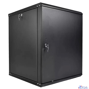 ЦМО Шкаф телекоммуникационный настенный разборный ЭКОНОМ 18U (600 x 350) дверь металл, цвет черный (ШРН-Э-18.350.1-9005)