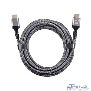 iOpen ACG859A-5.0 Кабель интерфейсный HDMI-HDMI 19M/M,ver. 2.1 8KX60Hz (Econom) оплетка 5m