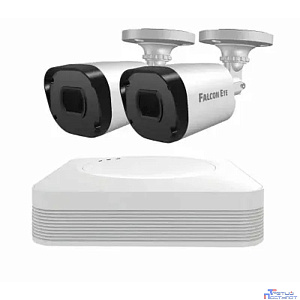 Комплект видеонаблюдения Falcon Eye FE-104MHD KIT Light SMART  4-х канальный гибридный {(AHD,TVI,CVI,IP,CVBS) регистратор; Видеовыходы: VGA;HDMI; Видеовходы: 4xBNC}