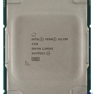 Центральный Процессор Intel Xeon® Silver 4310  12 Cores, 24 Threads, 2.1/3.3GHz, 18M, DDR4-2666, 2S, 120W PULL