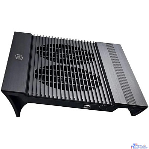 Подставка для охлаждения ноутбука DEEPCOOL N8 BLACK (8шт/кор, до 17", вентилятор 2x140мм,  алюминий, черный, 2USB ) Retail box