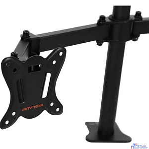 Arm Media LCD-T13 черный 15"-32" макс.8кг настольный поворот и наклон верт.перемещ.
