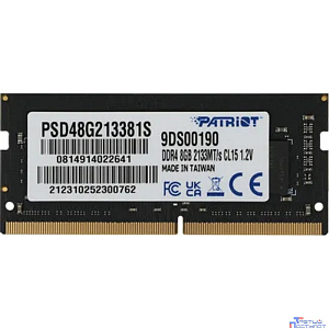 Patriot DDR4 SODIMM 8GB PSD48G213381S (PC4-17000, 2133MHz, 1.2V)