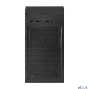 Exegate EX296075RUS Корпус Miditower ExeGate EVO-8243-EVO800 (ATX, БП EVO800RGB с вент. 12 см, 2*USB+1*USB3.0, черный, 3 вент. с RGB подсветкой, боковая панель - закаленное стекло)