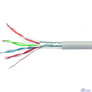 Cablexpert FPC-6057-4-CU/100 Кабель Cablexpert (RU) FTP indoor 4x2x0.57, медный, кат.6, однож., 100м, box, серый