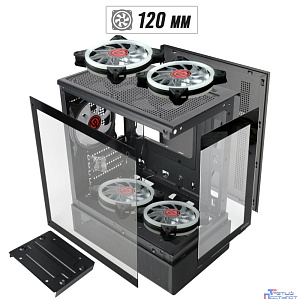 Ginzzu RX670 mATX FAN 12CM FRGB*3