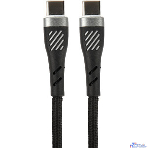 PERFEO Кабель USB C вилка - C вилка, 60W, черный, длина 1 м., POWER (C1105)