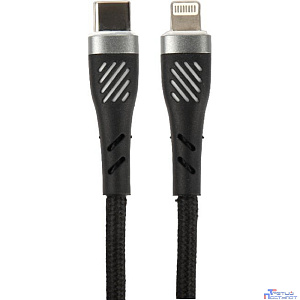 PERFEO Кабель USB C вилка - Lightning вилка, 60W, черный, длина 1 м., POWER (C1005)